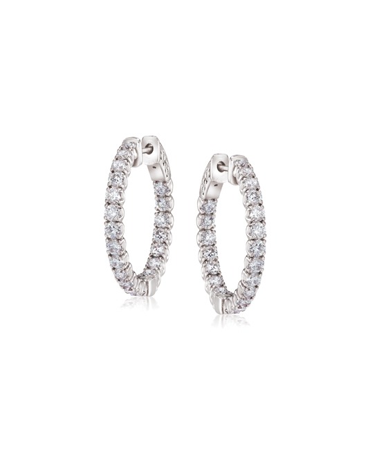 Ears E8066 Inside Out Dia Hoops