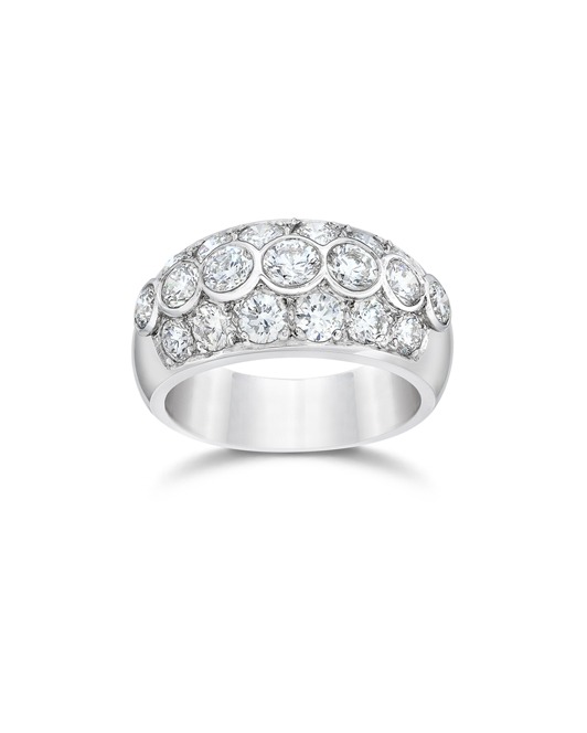 Dome Shaped Diamond Band