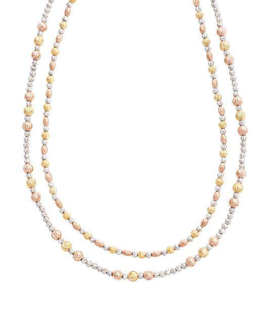 Tri-Color Gold Beads